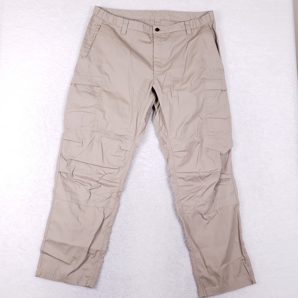 Vertx Men 40 x 32 Tactical Cargo Pants Khaki Ripstop EDC Outdoor Hiking Utility